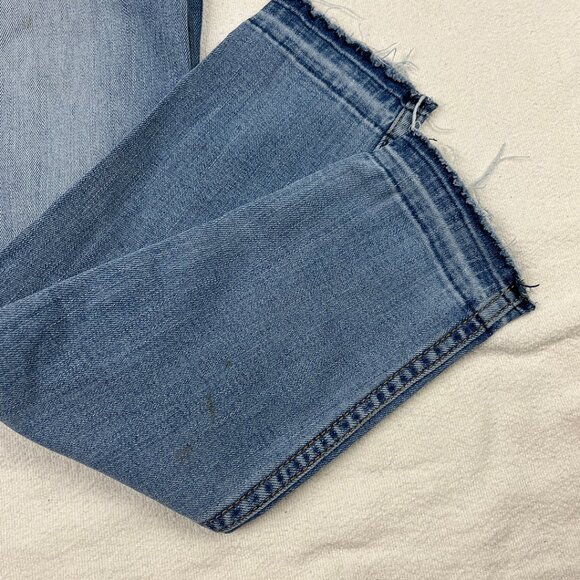 Hollister Mid-Rise Super Skinny Size 26x30 3R Stretch Denim Distressed Raw Hem - Picture 9 of 14